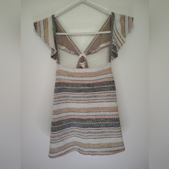 Madewell Tops - Madewell Women's Textured Knit Top in Neutral Stripes Sz Small